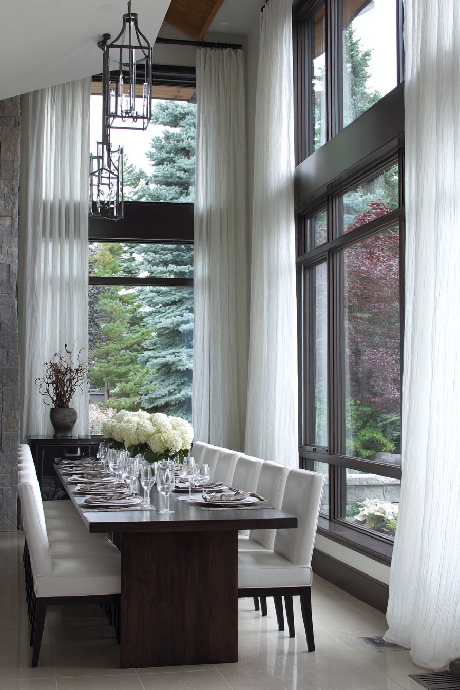 20 Brilliant Dining Room Window Ideas | Glowdecors