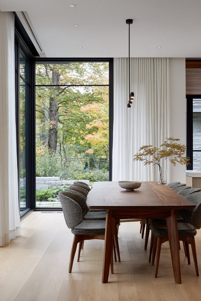 20 Brilliant Dining Room Window Ideas | Glowdecors