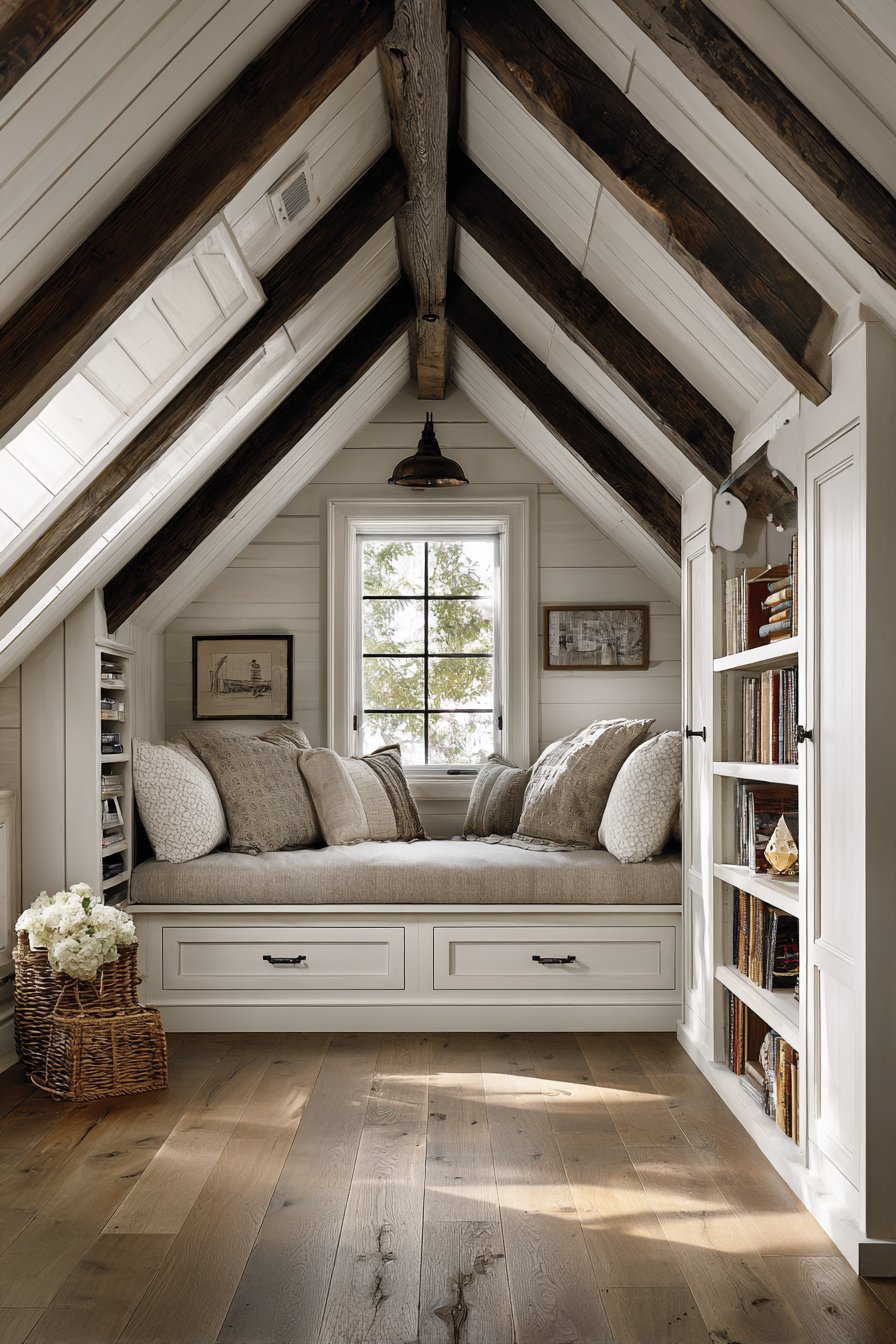 20 Brilliant Low Ceiling Attic Bedroom Ideas | Glowdecors
