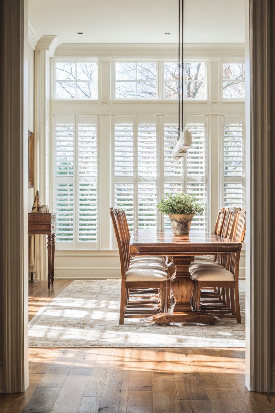 20 Brilliant Dining Room Window Ideas | Glowdecors