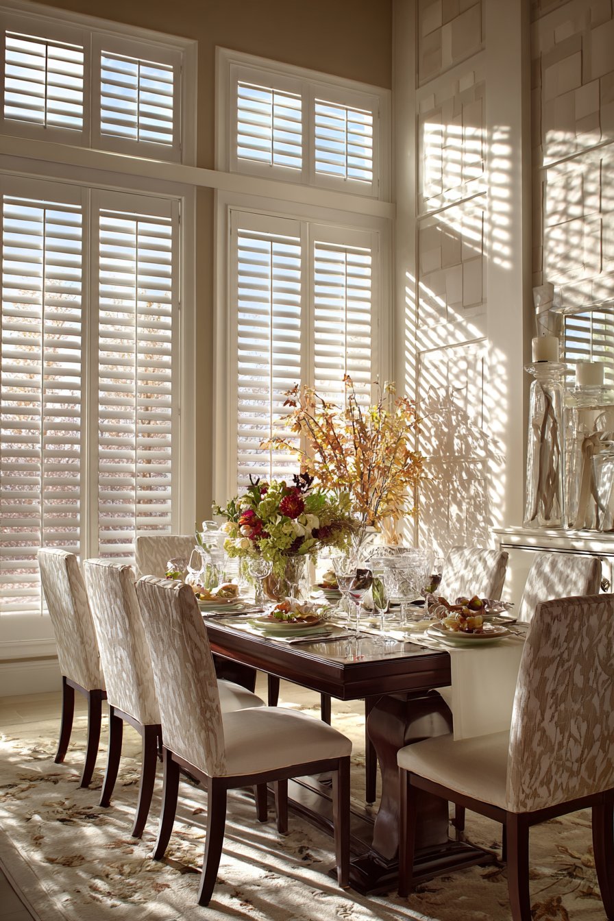 20 Brilliant Dining Room Window Ideas | Glowdecors