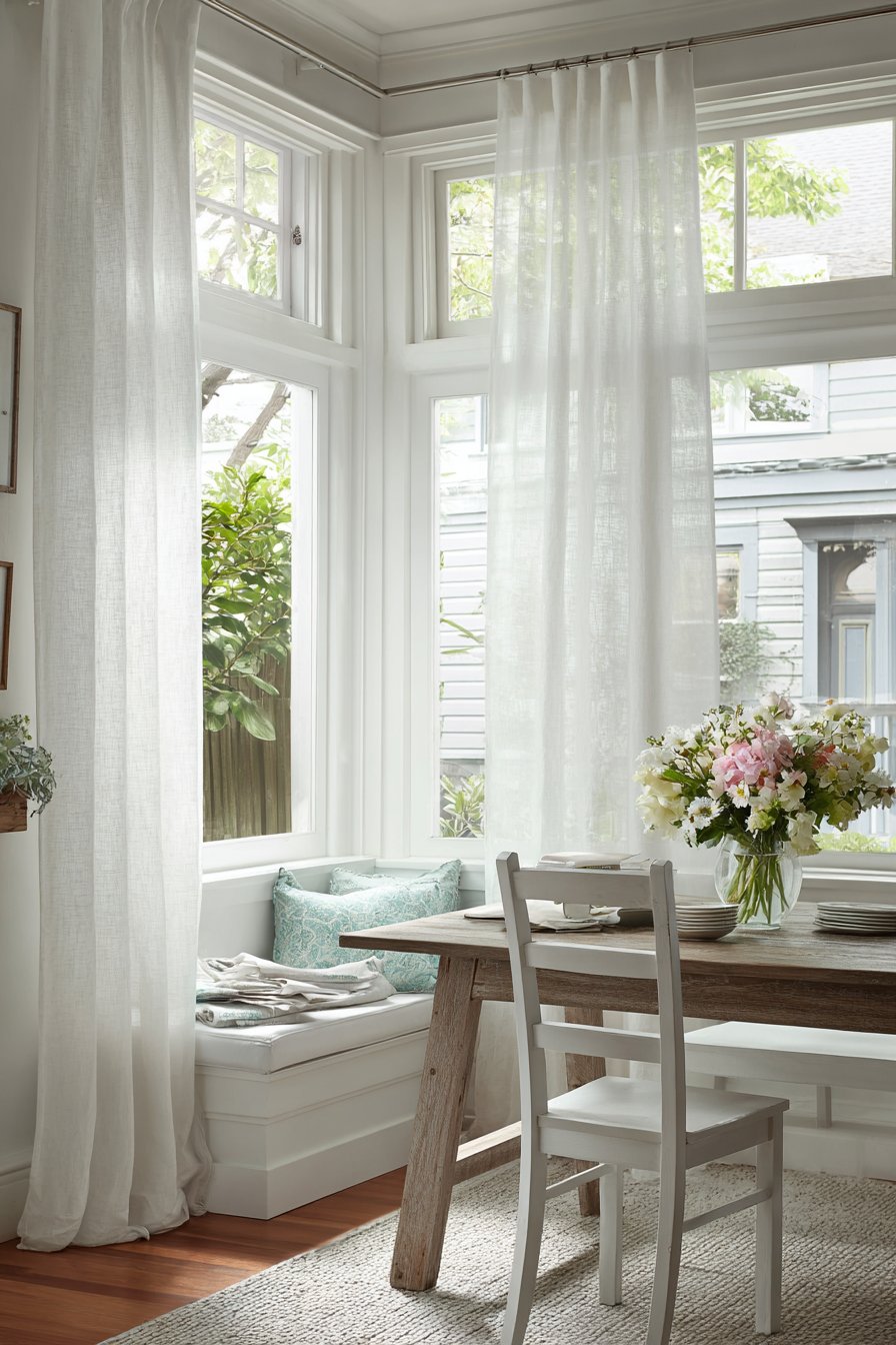 20 Brilliant Dining Room Window Ideas | Glowdecors